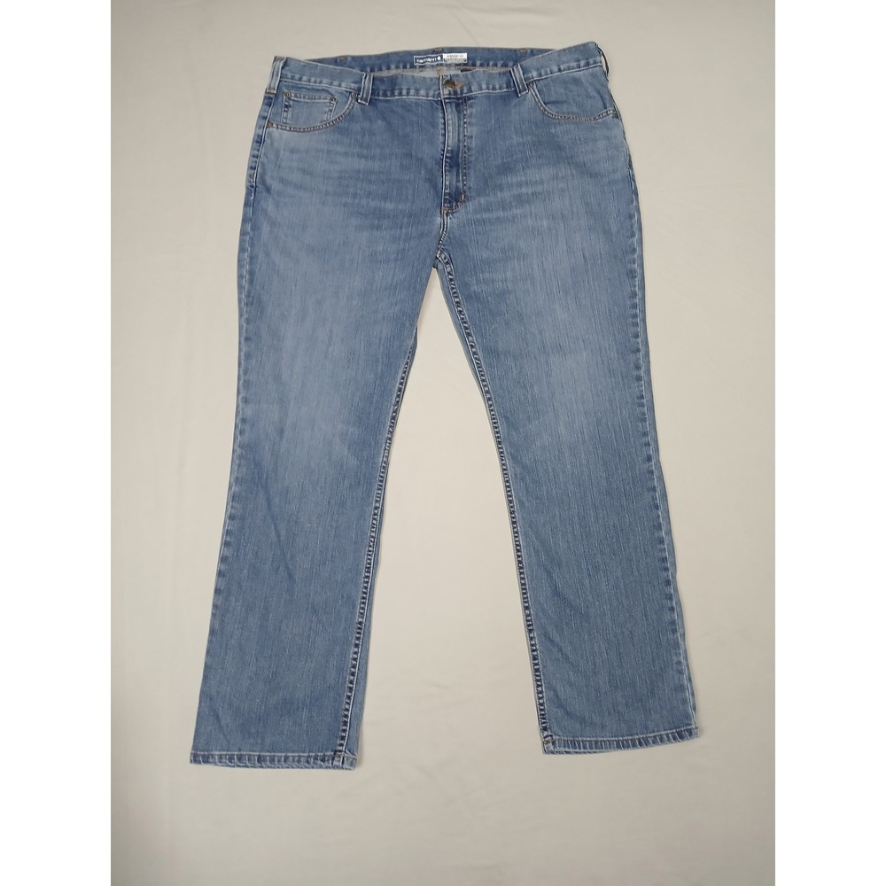 Carhartt Rugged Flex Straight Fit Jeans Mens 42x30 Blue Denim 102807 H39